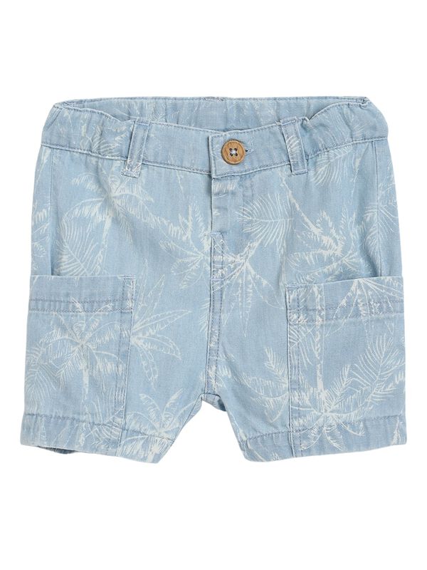 Boys Light Blue Short Woven Trouser image number 0